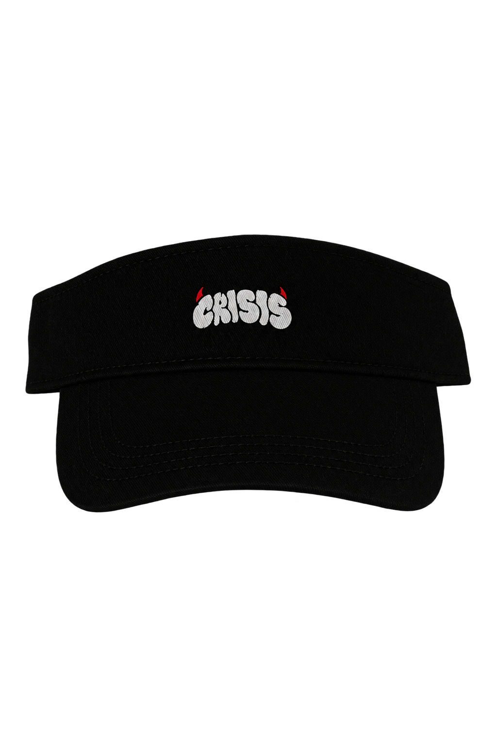 Black visor with transparent background
