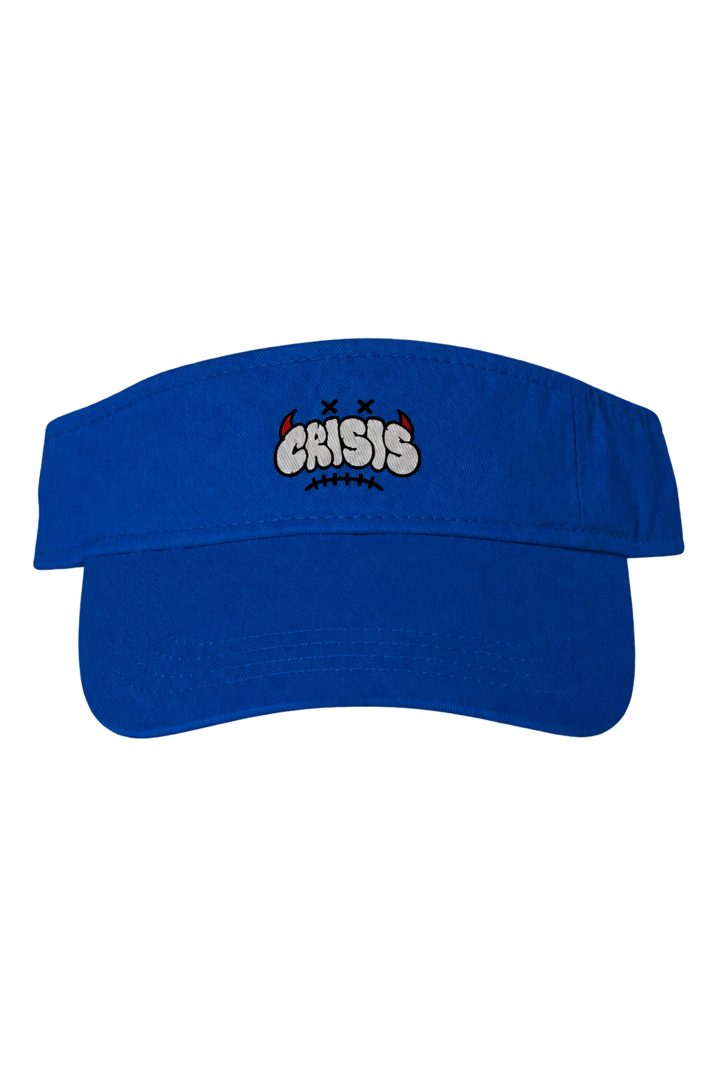 Blue visor with transparent background