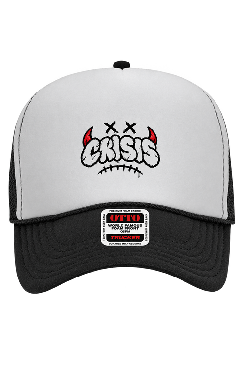 CRISIS trucker hat with transparent background