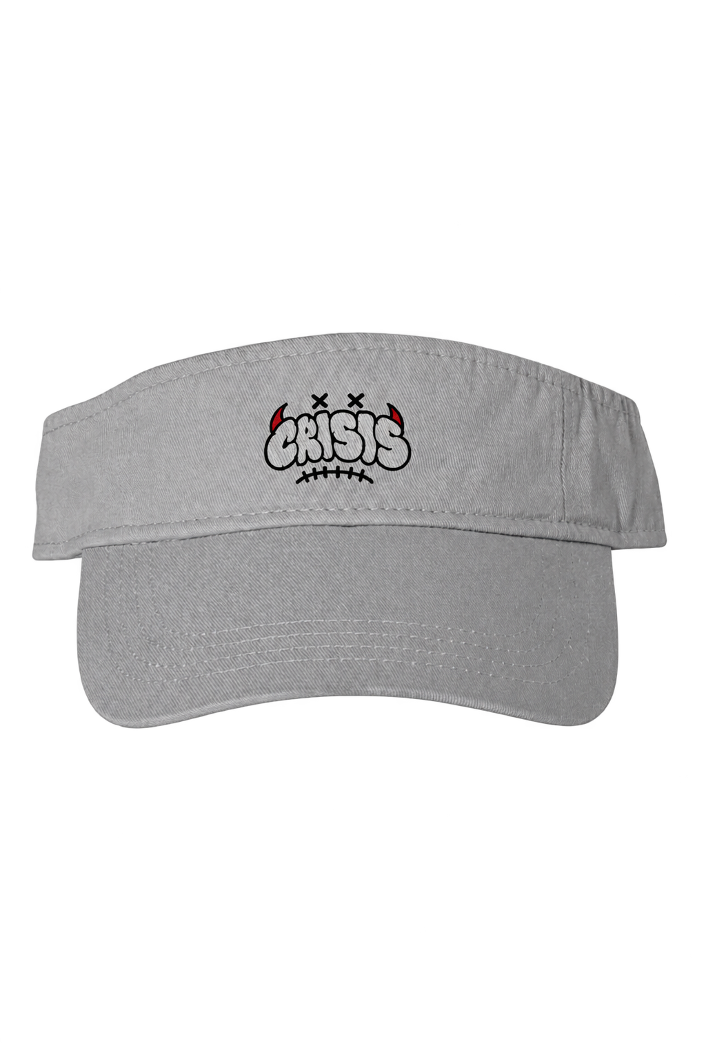 Gray visor with transparent background