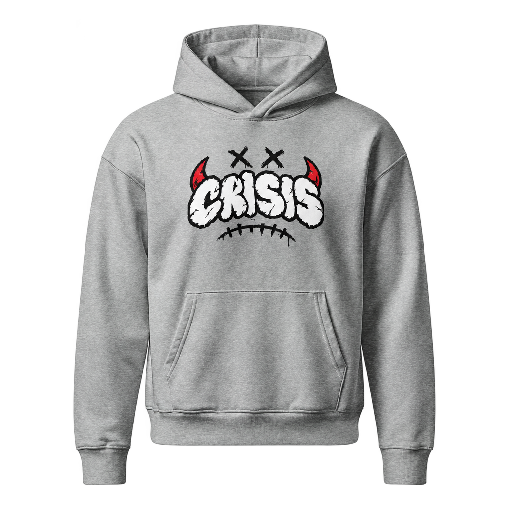 Heather Grey hoodie front, transparent background
