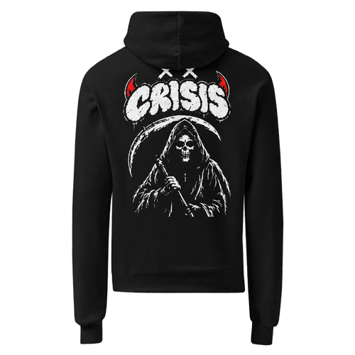 CRISIS Reaper hoodie back with transparent background