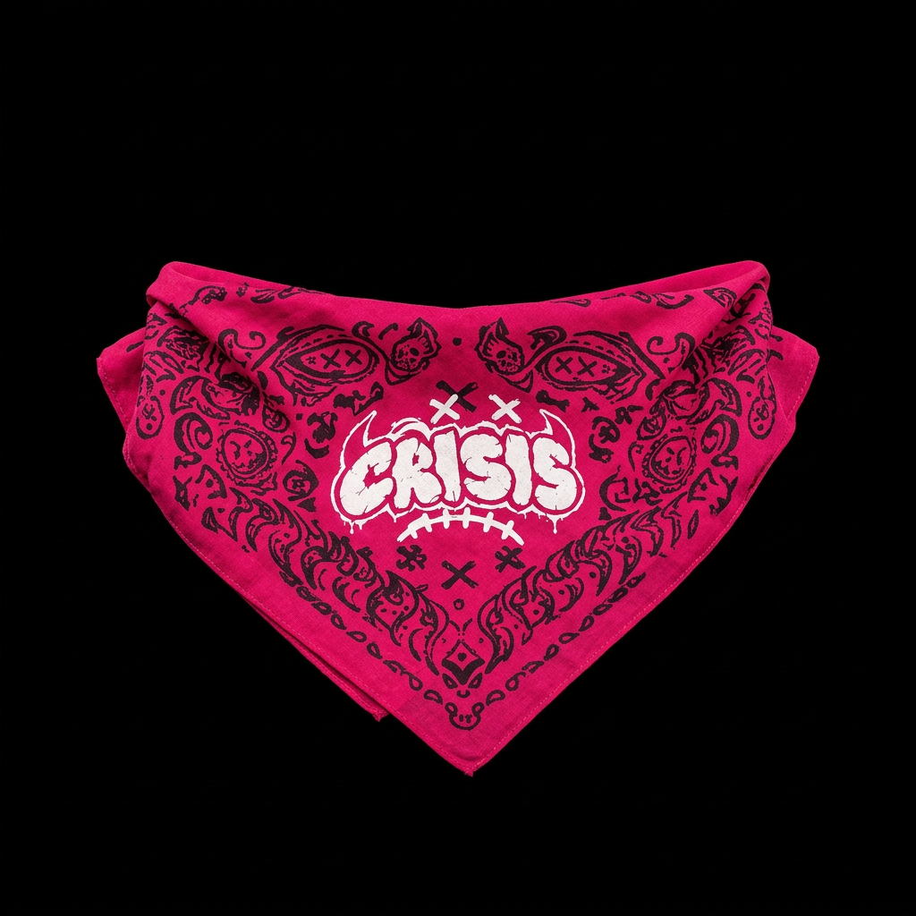 Pink CRISIS bandana