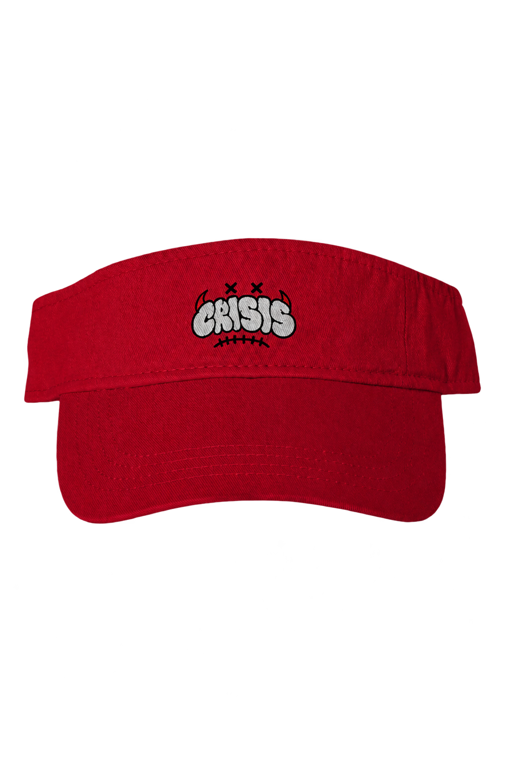 Red visor with transparent background