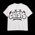 White CRISIS graphic T-shirt